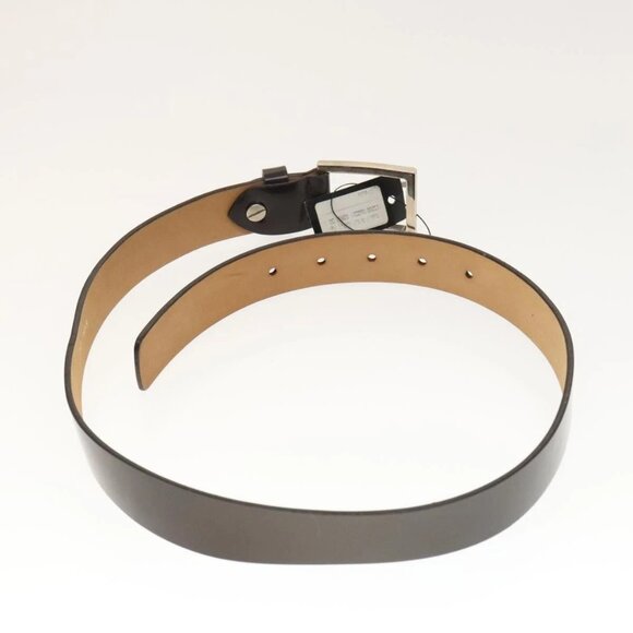 FENDI Zucca Canvas Belt Leather Canvas 2 Set Brown Dark Brown Auth bs25284 - Picture 3 of 13